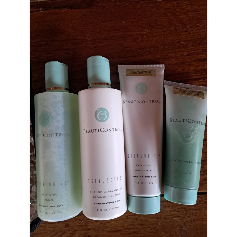 Lot of 4 Beauticontrol: Skinlogics Tonner, Cleansing Lotion, Balancing Moisturiz